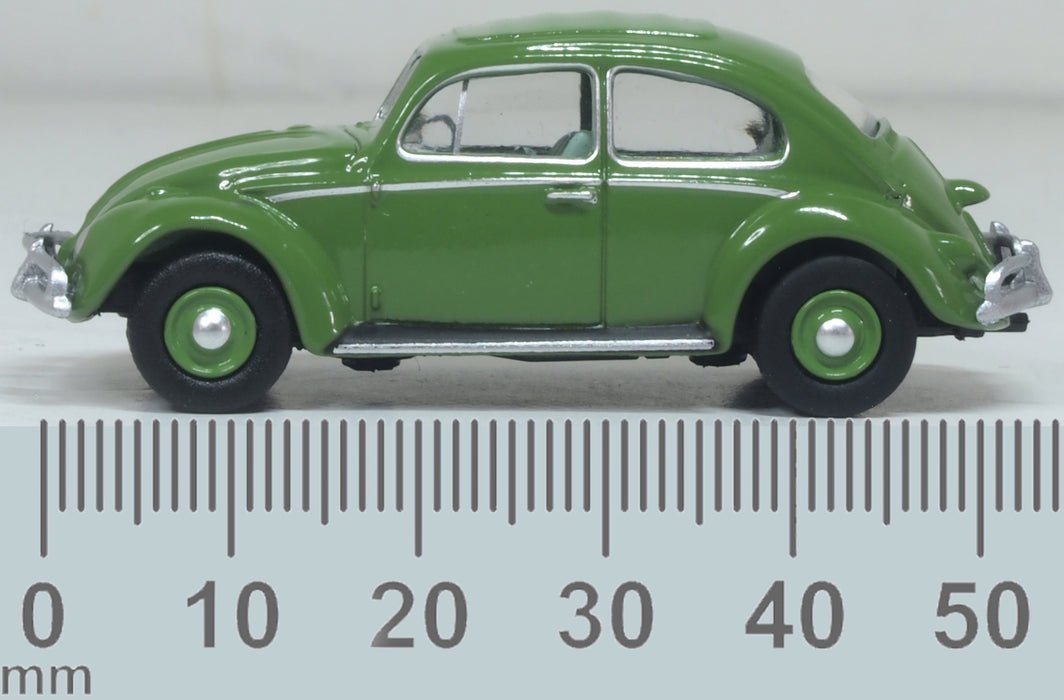 Oxford Diecast 76VWB013 VW Beetle Rush Green - 1:76 Scale - Phillips Hobbies