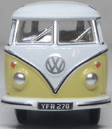 Oxford Diecast 76VWS014 VW T1 Split Screen Samba Bus Yellow/White - 1:76 Scale - Phillips Hobbies