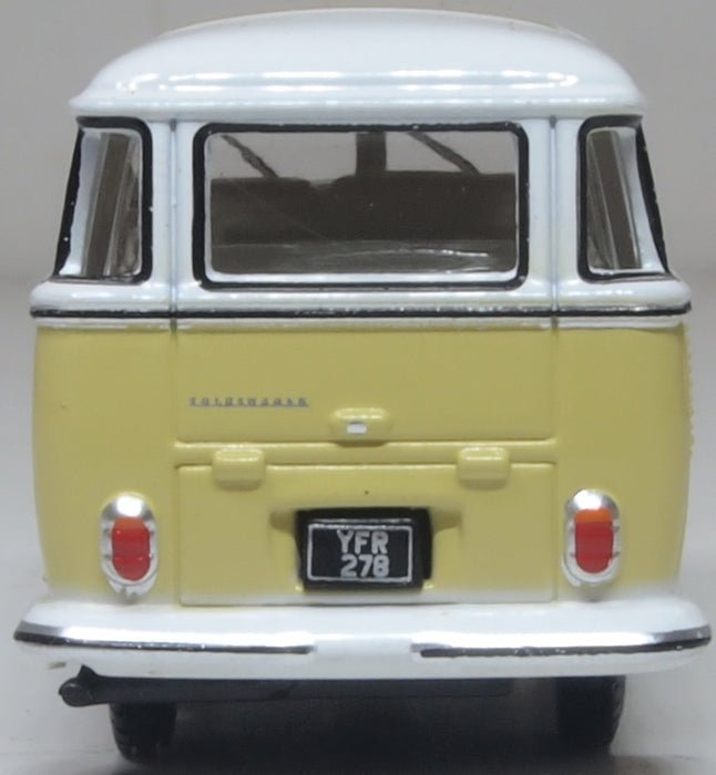 Oxford Diecast 76VWS014 VW T1 Split Screen Samba Bus Yellow/White - 1:76 Scale - Phillips Hobbies