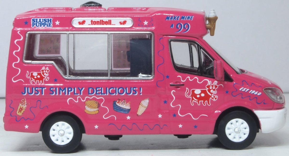 Oxford Diecast 76WM009 Whitby Mondial Ice Cream Van Tonibell - 1:76 Scale - Phillips Hobbies