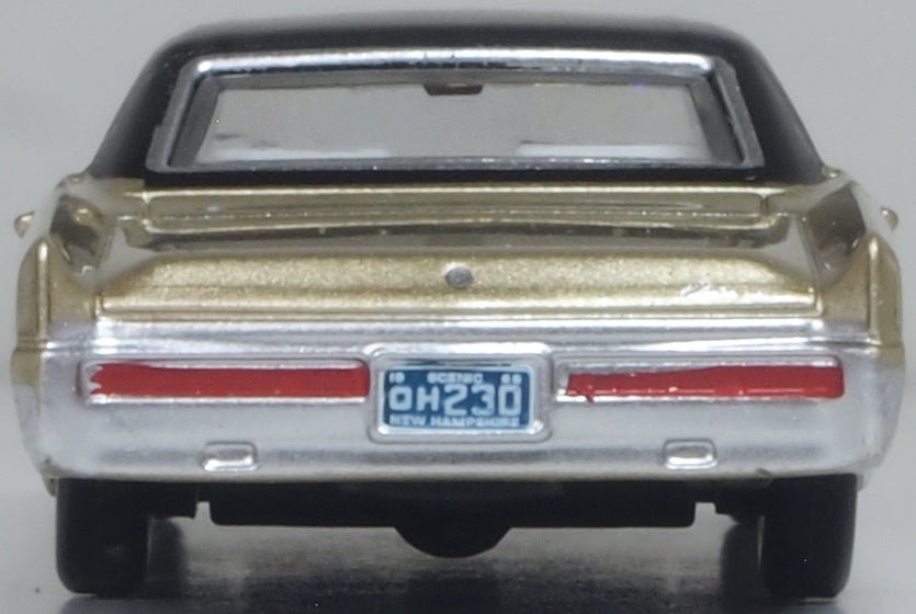 Oxford Diecast 87BE68001 1968 Buick Electra 225 Ivory Gold Mist/Black - 1:87 Scale - Phillips Hobbies