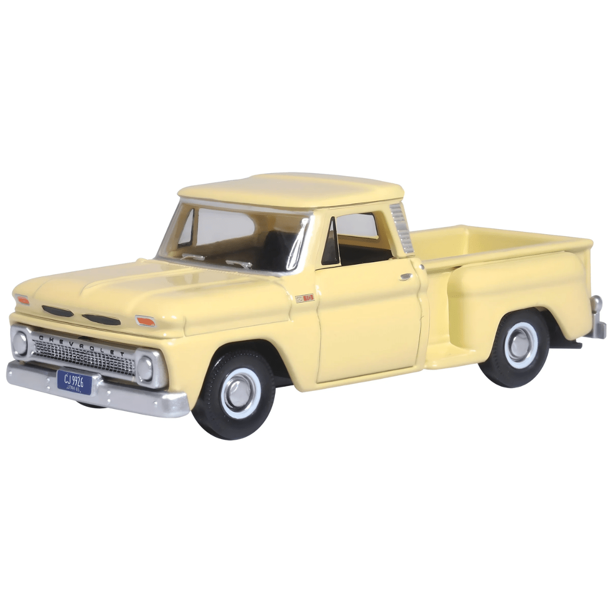 Oxford Diecast 87CP65007 Chevrolet Stepside Pick Up 1965 Yellow - 1:87 Scale - Phillips Hobbies