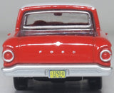 Oxford Diecast 87FA60001 1960 Ford Falcon Ranchero Monte Carlo Red/Corinthian White - 1:87 Scale - Phillips Hobbies