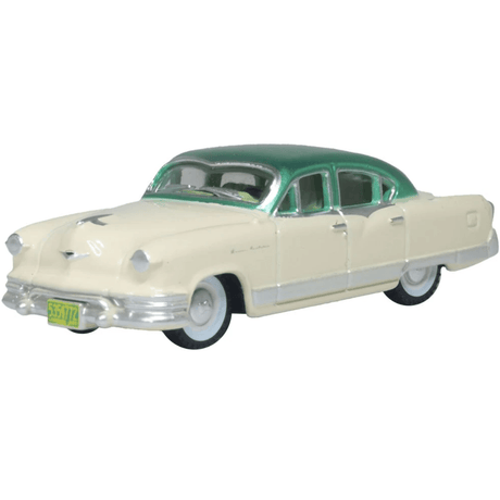 Oxford Diecast 87KM53001 1953 Kaiser Manhattan Stardust Ivory/Jade Green - 1:87 Scale - Phillips Hobbies