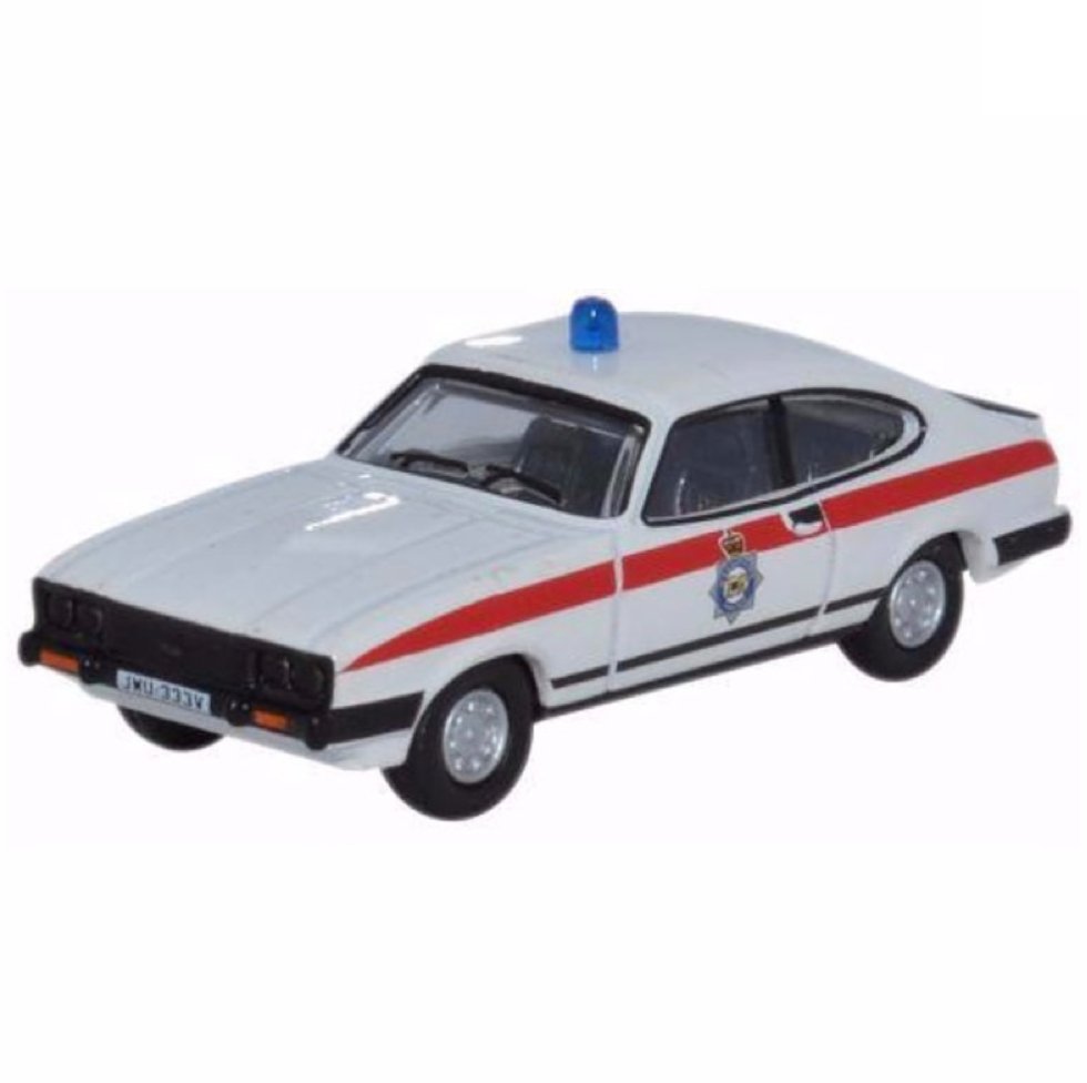 Oxford Diecast Ford Capri MK III Merseyside Police - Phillips Hobbies