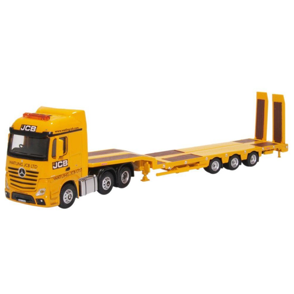 Oxford Diecast Mercedes Actros Semi Low Loader JCB - Phillips Hobbies