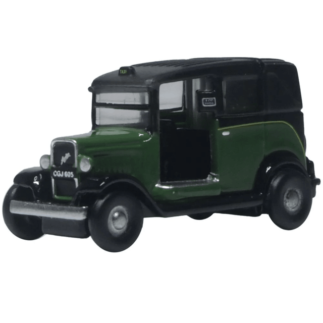 Oxford Diecast NAT005 Austin Low Loader Taxi Green - N 1:148 Scale - Phillips Hobbies