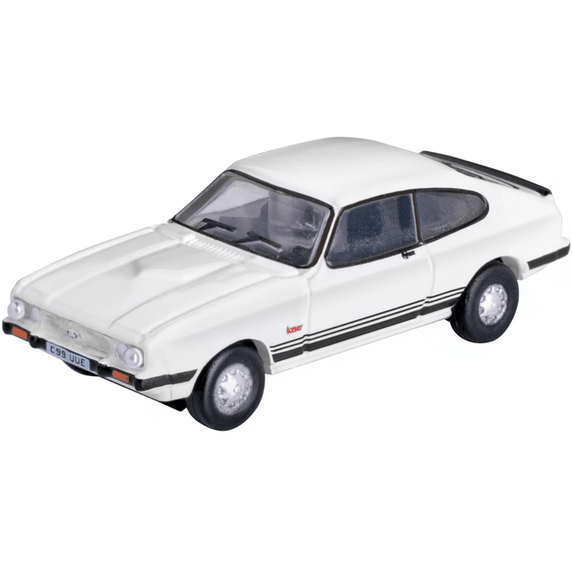 Oxford Diecast NCAP003 Ford Capri Mk3 Diamond White - N Scale - Phillips Hobbies