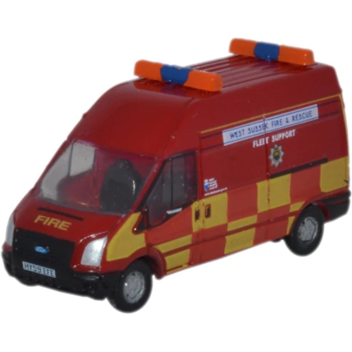 Oxford Diecast NFT020 Ford Transit Mk1 LWB - West Sussex Fire & Rescue - Phillips Hobbies