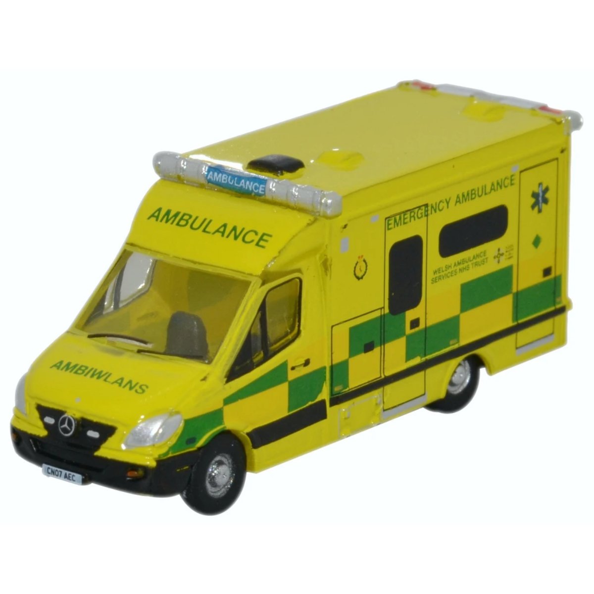 Oxford Diecast NMA001 Mercedes Ambulance Wales - Phillips Hobbies