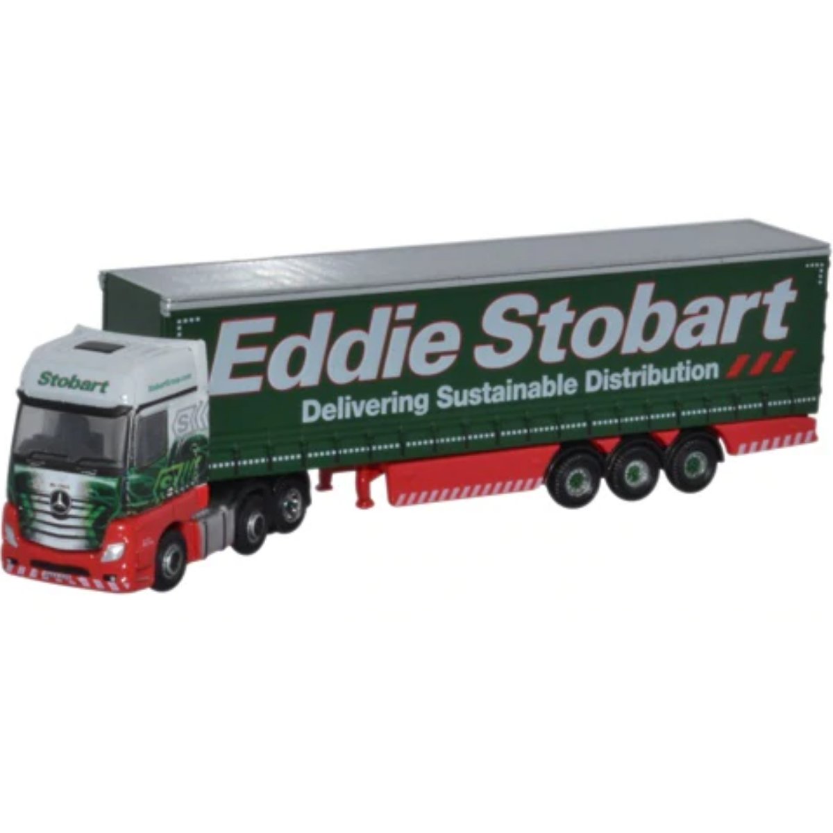 Oxford Diecast NMB001 Mercedes Actros Curtainside Eddie Stobart - Phillips Hobbies