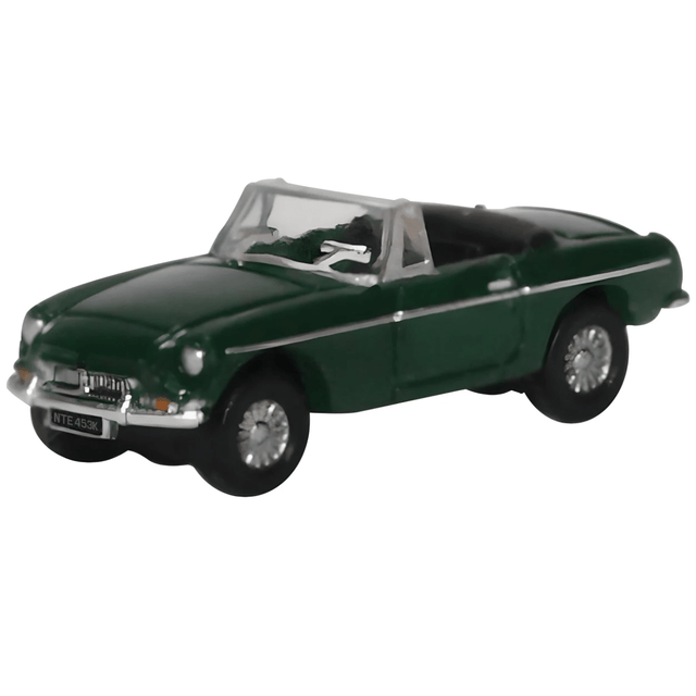 Oxford Diecast NMGB003 MGB Roadster British Racing Green - N Scale - Phillips Hobbies