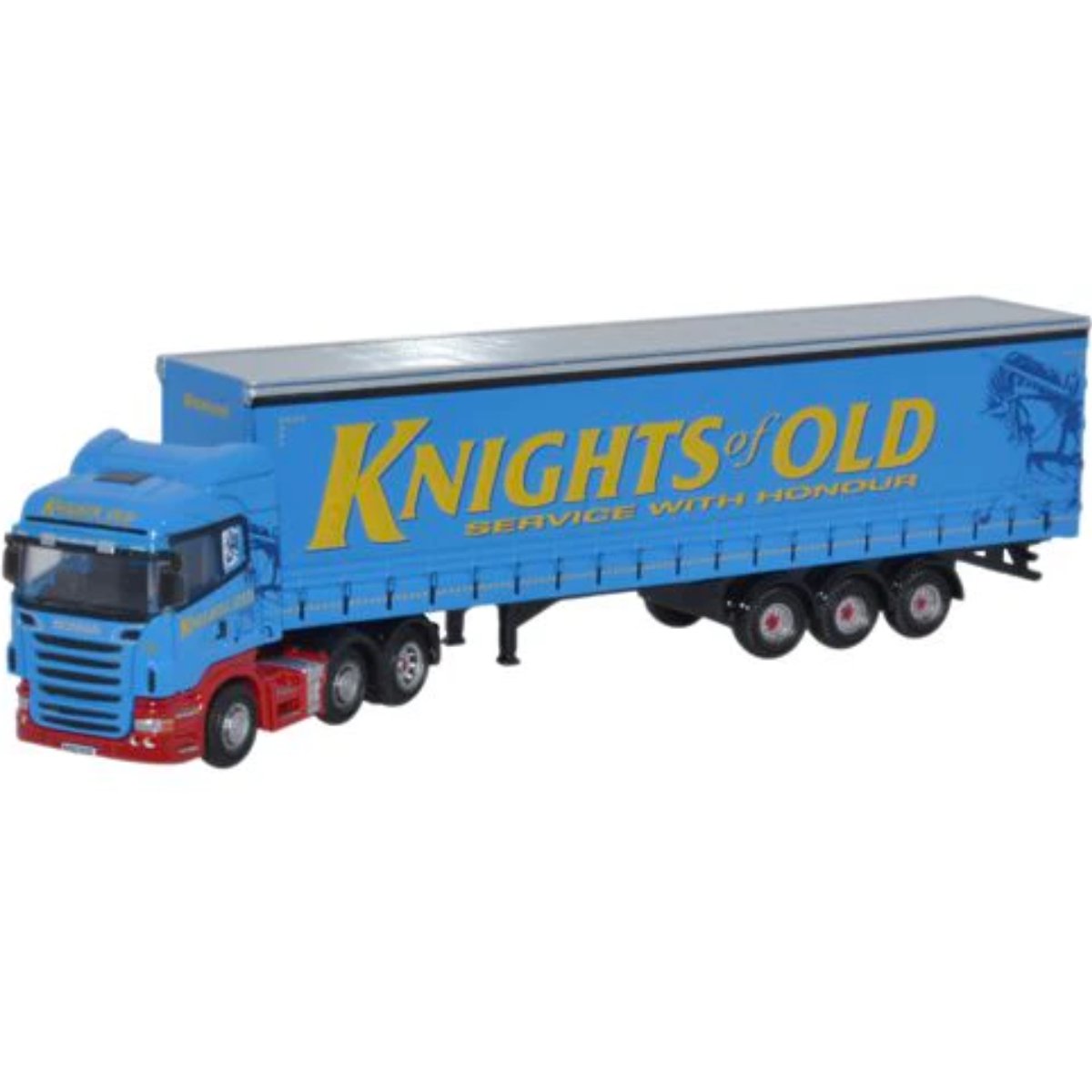 Oxford Diecast NSCA004 Scania Curtainside Knights of Old - Phillips Hobbies