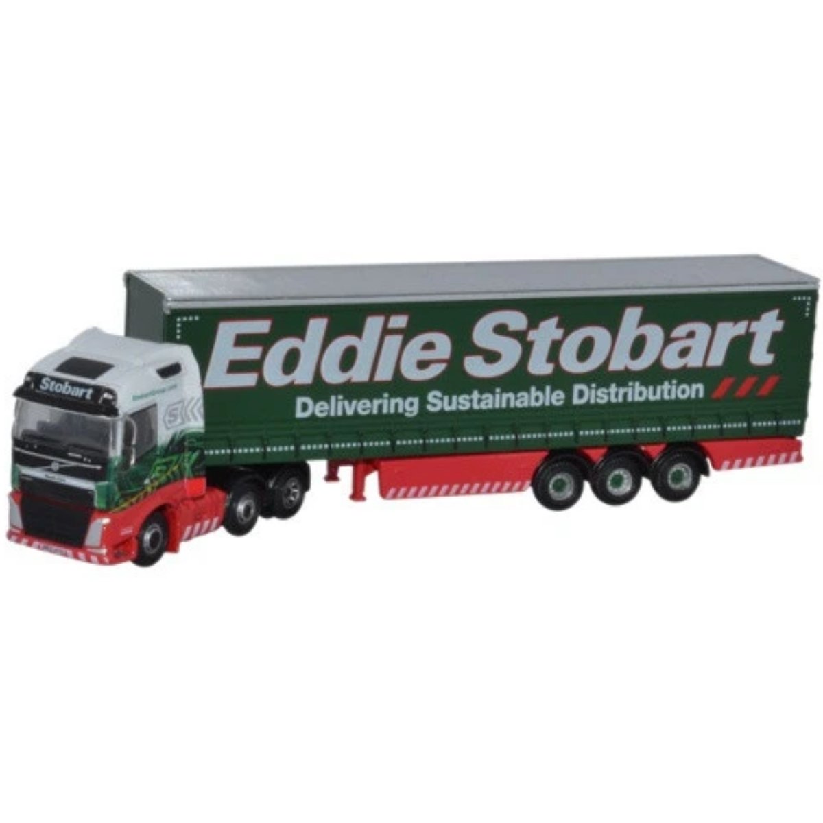 Oxford Diecast NVOL4001 Volvo FH4 Curtainside Eddie Stobart - Phillips Hobbies