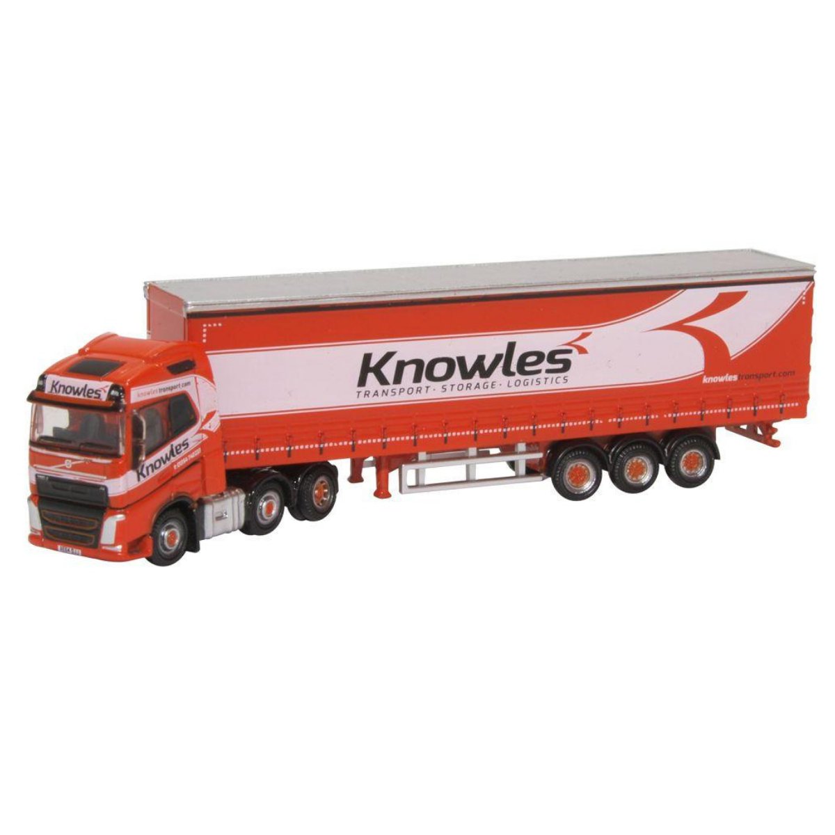Oxford Diecast NVOL4003 Volvo FH4 Curtainside Knowles - N Scale