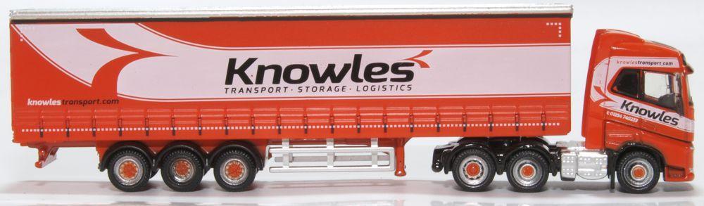 Oxford Diecast NVOL4003 Volvo FH4 Curtainside Knowles - N Scale