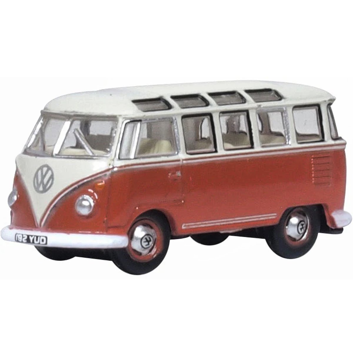 Oxford Diecast NVWS001 Sealing Wax Red/Beige Grey VW T1 Samba Bus - Phillips Hobbies