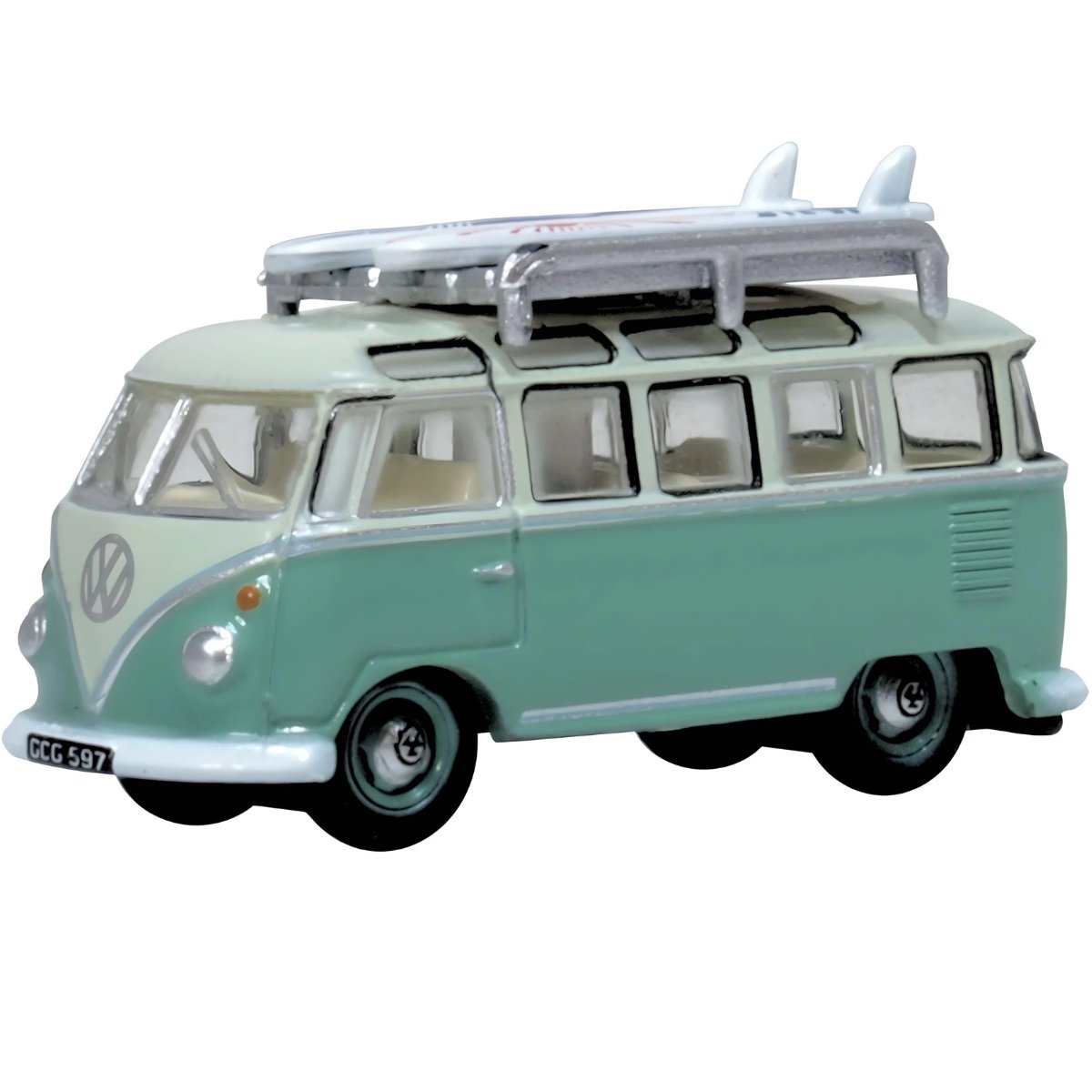 Oxford Diecast NVWS005 Turquoise Blue White VW T1 Samba Bus - Phillips Hobbies
