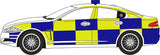 Oxford Diecast NXF008 Police Jaguar XF - Phillips Hobbies