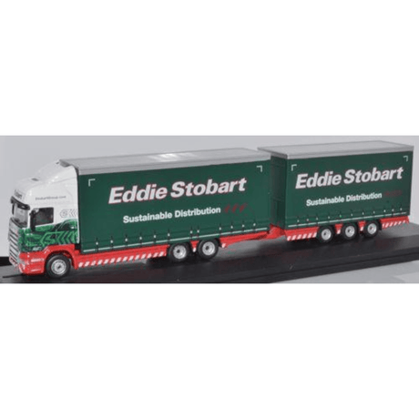 Oxford Diecast STOB032 Scania R440 Drawbar Eddie Stobart - 1:76 Scale Model - Phillips Hobbies