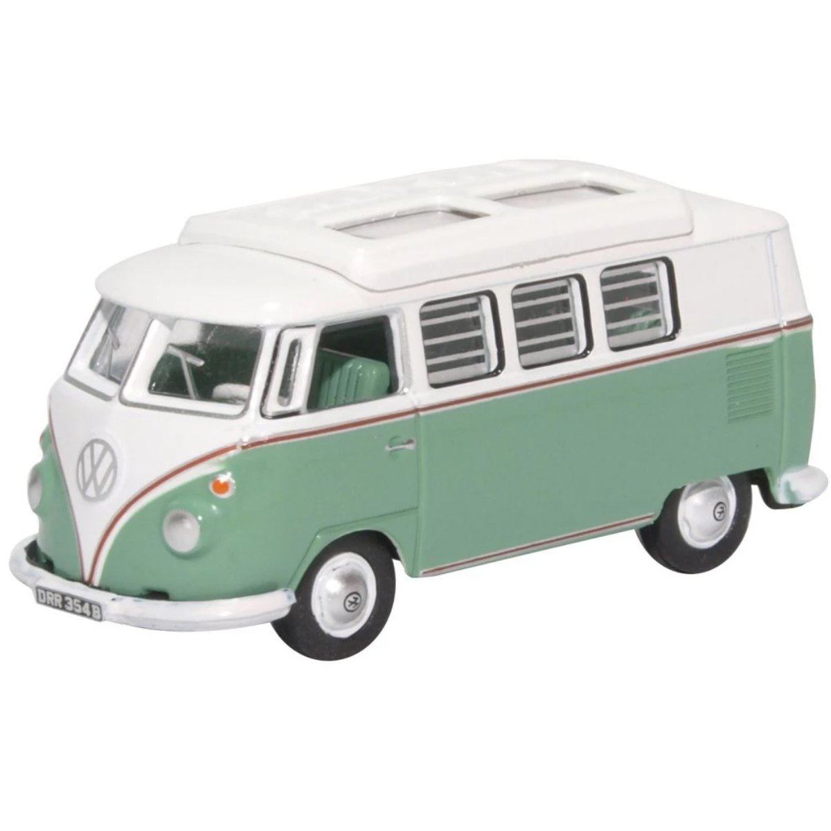 Oxford Diecast VW T1 Camper Turquoise and White - Phillips Hobbies