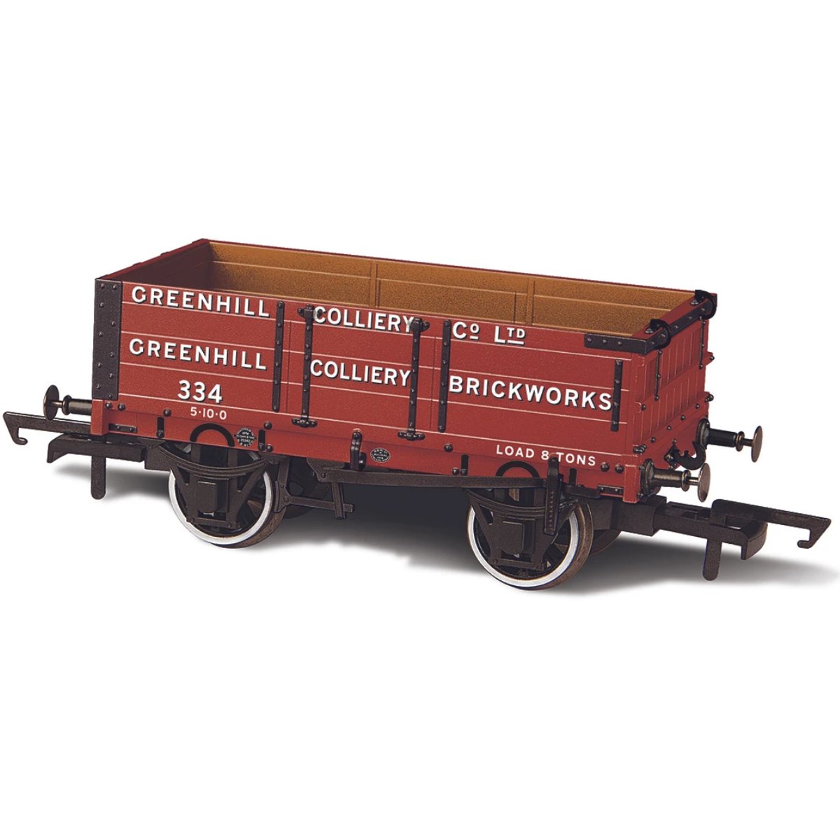 Oxford Rail 4 Plank Mineral Wagon Greenhill Colliery No 334 - Phillips Hobbies