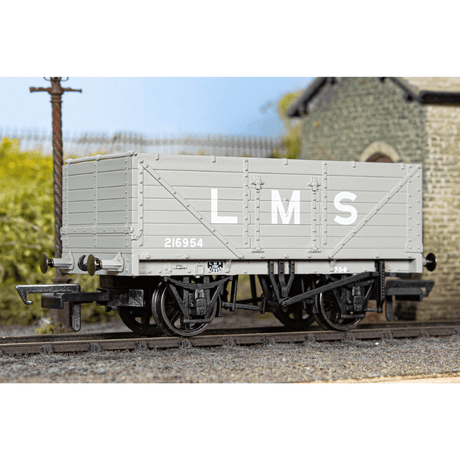 Oxford Rail 7 Plank Mineral Wagon LMS216954 - OO Gauge - Phillips Hobbies