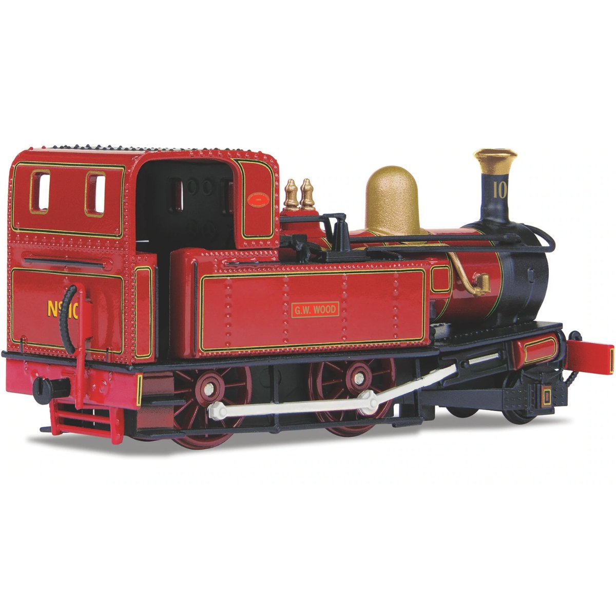 Oxford Rail IOM Railways No.10 G H Wood Indian Red - Static Model - Phillips Hobbies