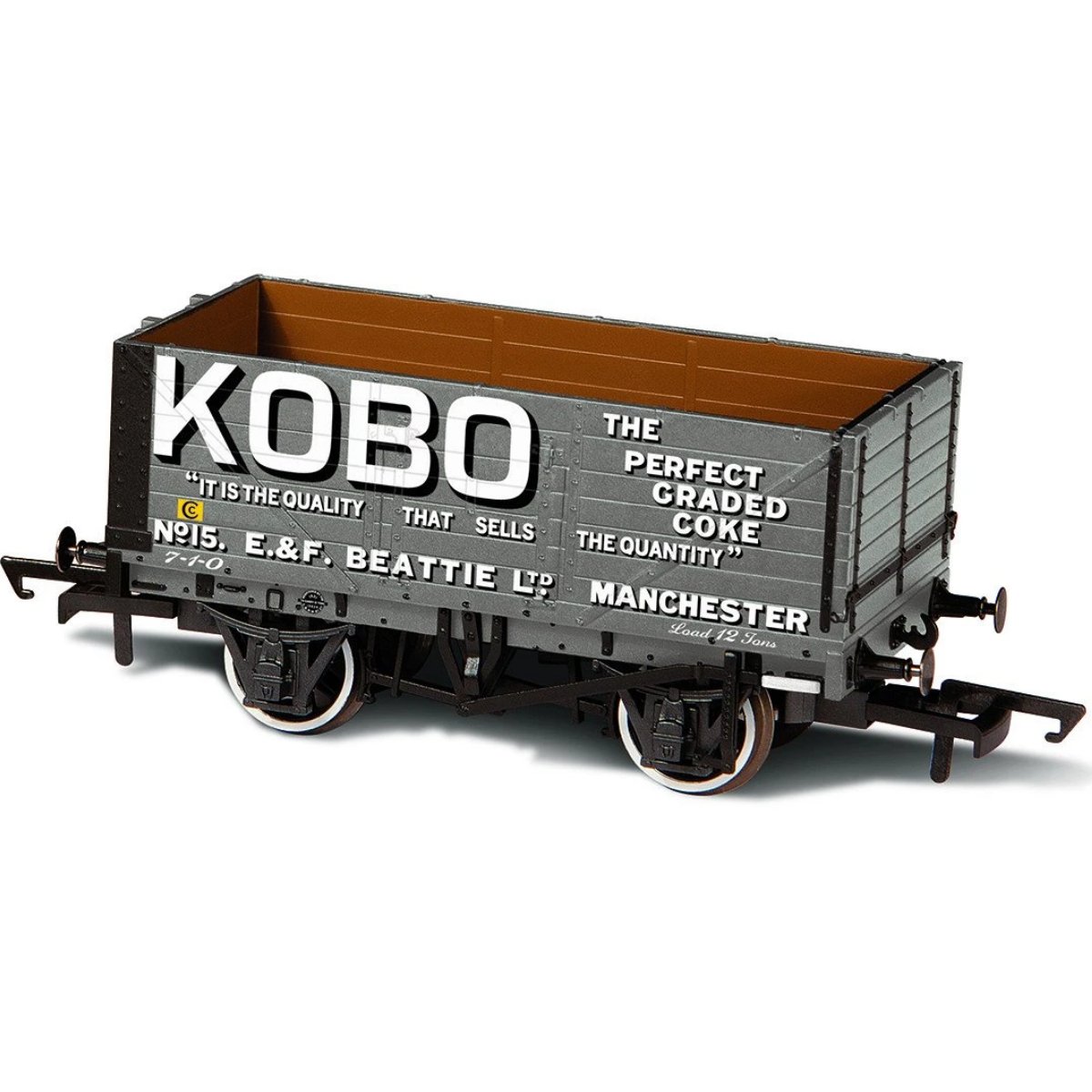 Oxford Rail OR76MW7021 7 Plank Mineral Wagon - Kobo No 15 - Phillips Hobbies