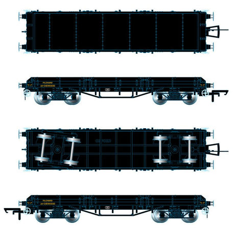 Oxford Rail OR76PIL003B Pilchard Wagon - BR Black DB990080 - OO Gauge - Phillips Hobbies