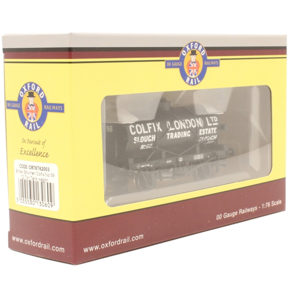 Oxford Rail OR76TK2003 12 Ton Tank Wagon British Bitumen Colfix No. 56 - Phillips Hobbies