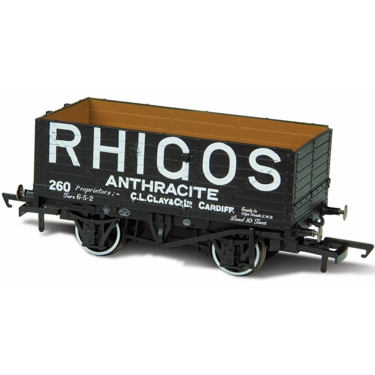 Oxford Rail Rhigos Anthracite Cardiff No 260 - 7 Plank Wagon - Phillips Hobbies