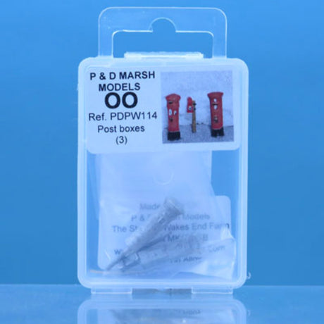 P&D Marsh PDPW114 Unpainted Post Boxes (OO Gauge) - Phillips Hobbies