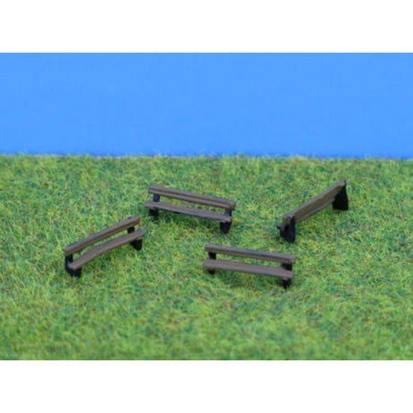 P&D Marsh PDX80 4x Painted Benches (N Gauge) - Phillips Hobbies