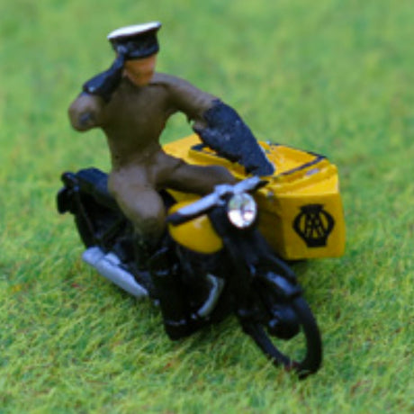 P&D Marsh PDZ104 1950's AA Motorcycle Patrol (OO Gauge) - Phillips Hobbies