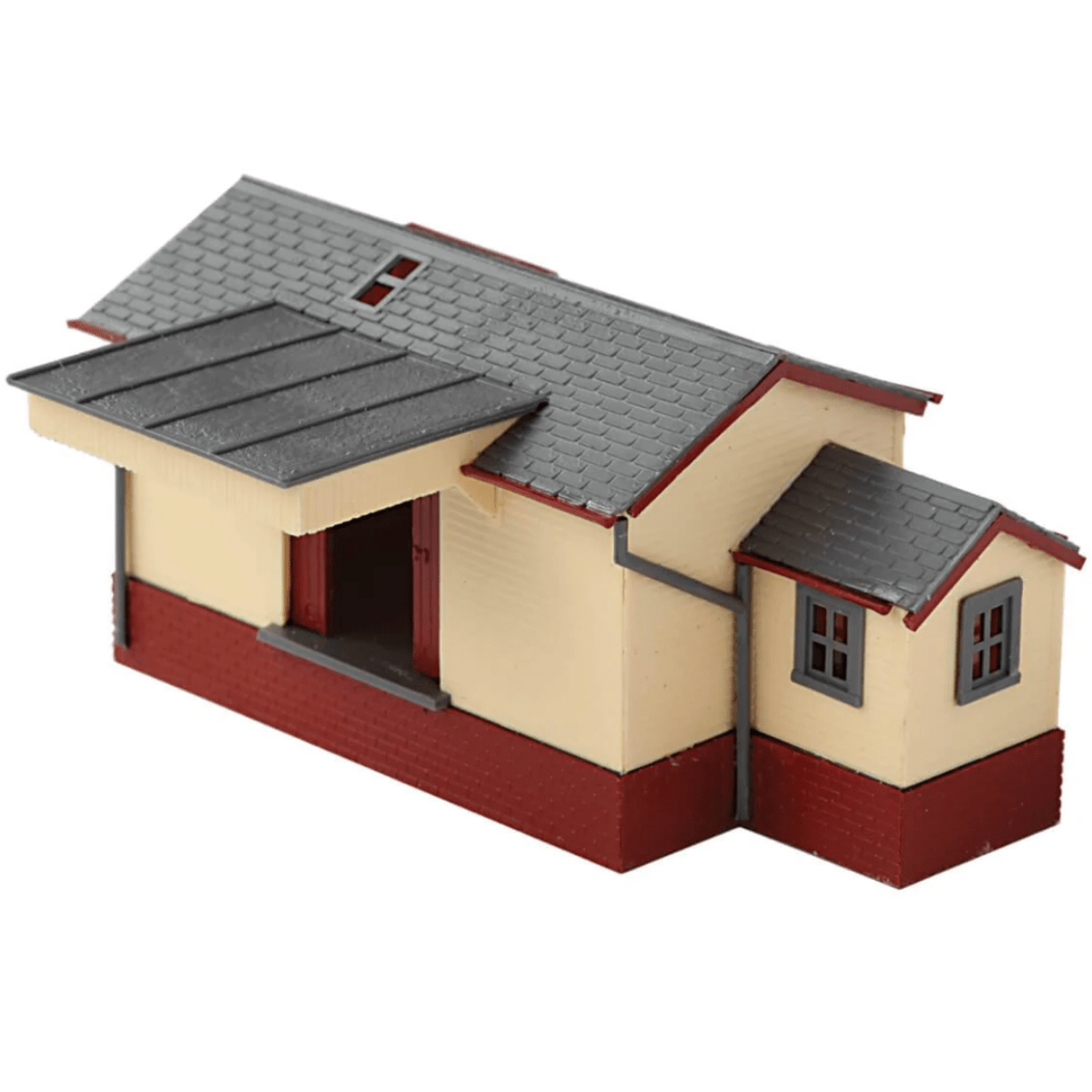 Peco NB - 6 Goods Shed, Brick/Timber Type Plastic Kit - N Gauge - Phillips Hobbies
