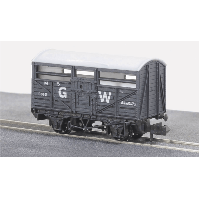 Peco NR - 45W Cattle Wagon GW Dark Grey - N Gauge - Phillips Hobbies