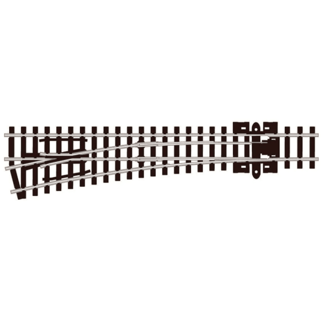 Peco SL-396 Turnout, Medium Radius, Left Hand Insulfrog - N Gauge - Phillips Hobbies