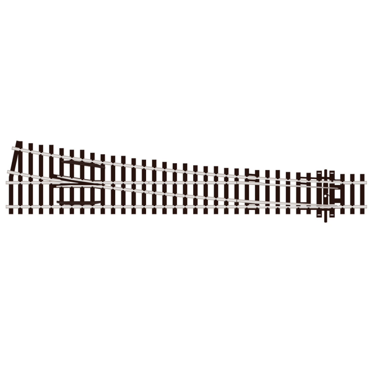 Peco SL - 89 Turnout, Large Radius, Left Hand Insulfrog OO Gauge - Code 100 - Phillips Hobbies
