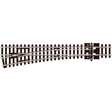 Peco SL-U396F Unifrog Turnout, Medium Radius, Left Hand - N Gauge Code 55 - Phillips Hobbies
