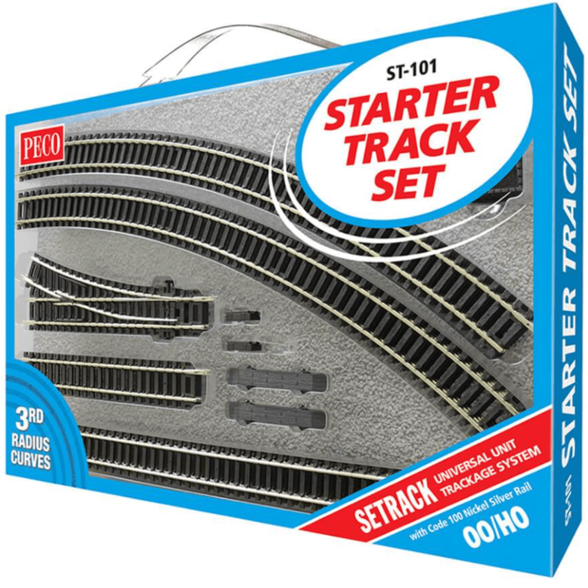 Peco ST - 101 Starter Track Set 3rd Radius - OO/HO Gauge - Phillips Hobbies