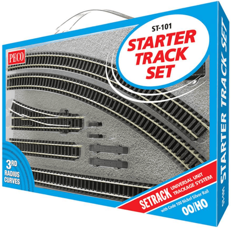 Peco ST - 101 Starter Track Set 3rd Radius - OO/HO Gauge - Phillips Hobbies