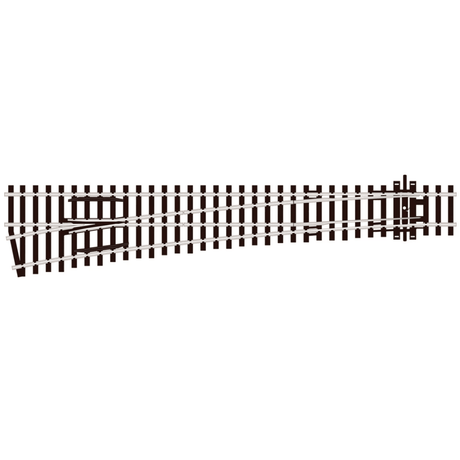 Peco Streamline SL - E89 Turnout, Large Radius, Left Hand (Electrofrog) - OO Gauge - Phillips Hobbies