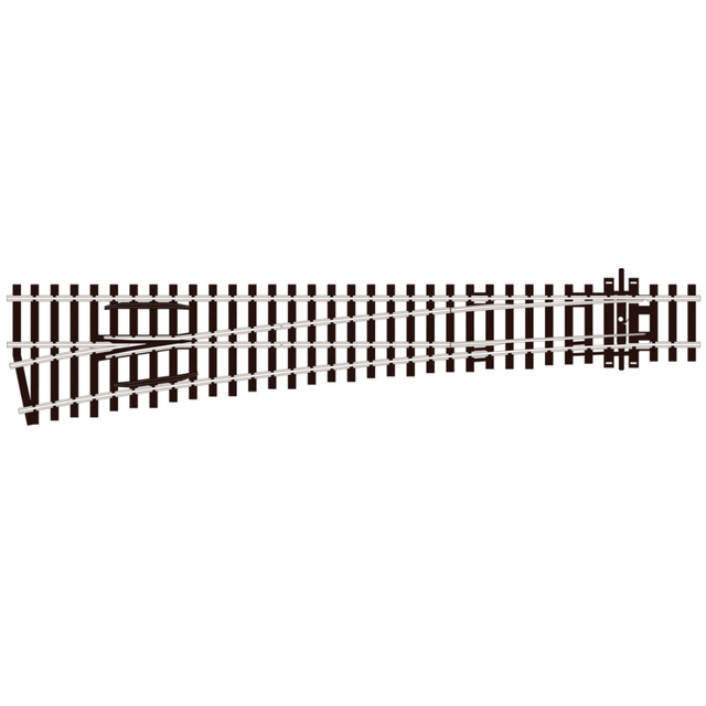 Peco Streamline SL - E89 Turnout, Large Radius, Left Hand (Electrofrog) - OO Gauge - Phillips Hobbies