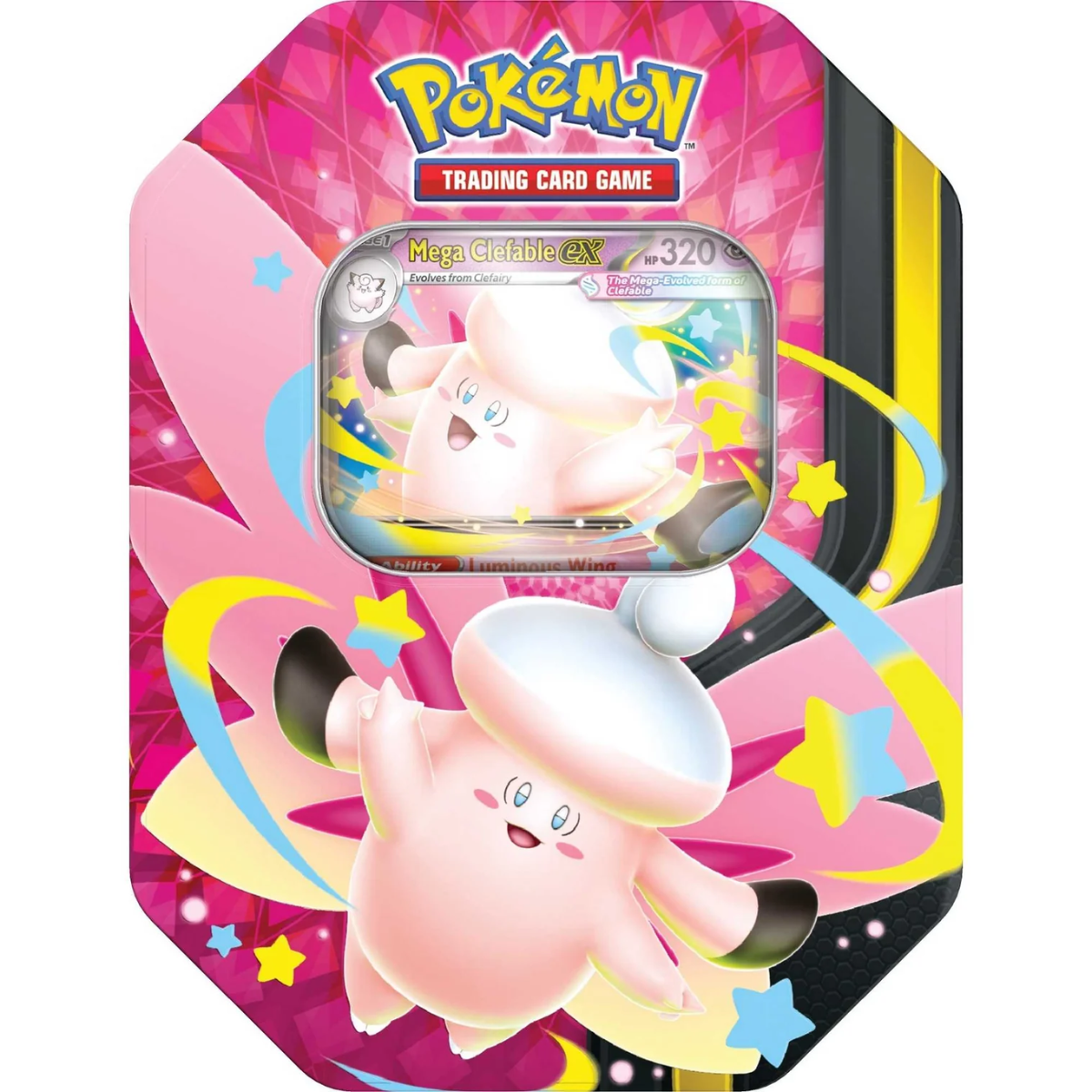 Pokémon TCG: Mega Moonlit Tins Mega Clefable - Phillips Hobbies
