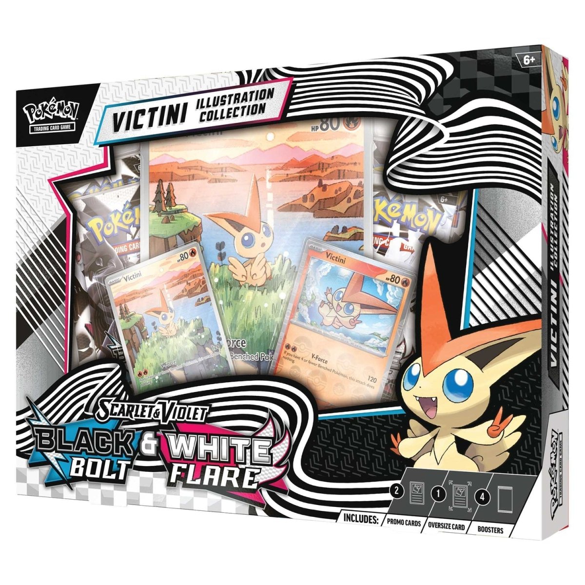 Pokémon TCG: Scarlet & Violet 10.5 - Black Bolt & White Flare Unova Victini Illustration Collection - Phillips Hobbies