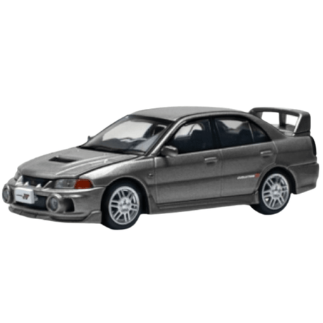 Pop Race Mitsubishi Lancer Evolution IV Dark Grey - 1:64 Scale - Phillips Hobbies