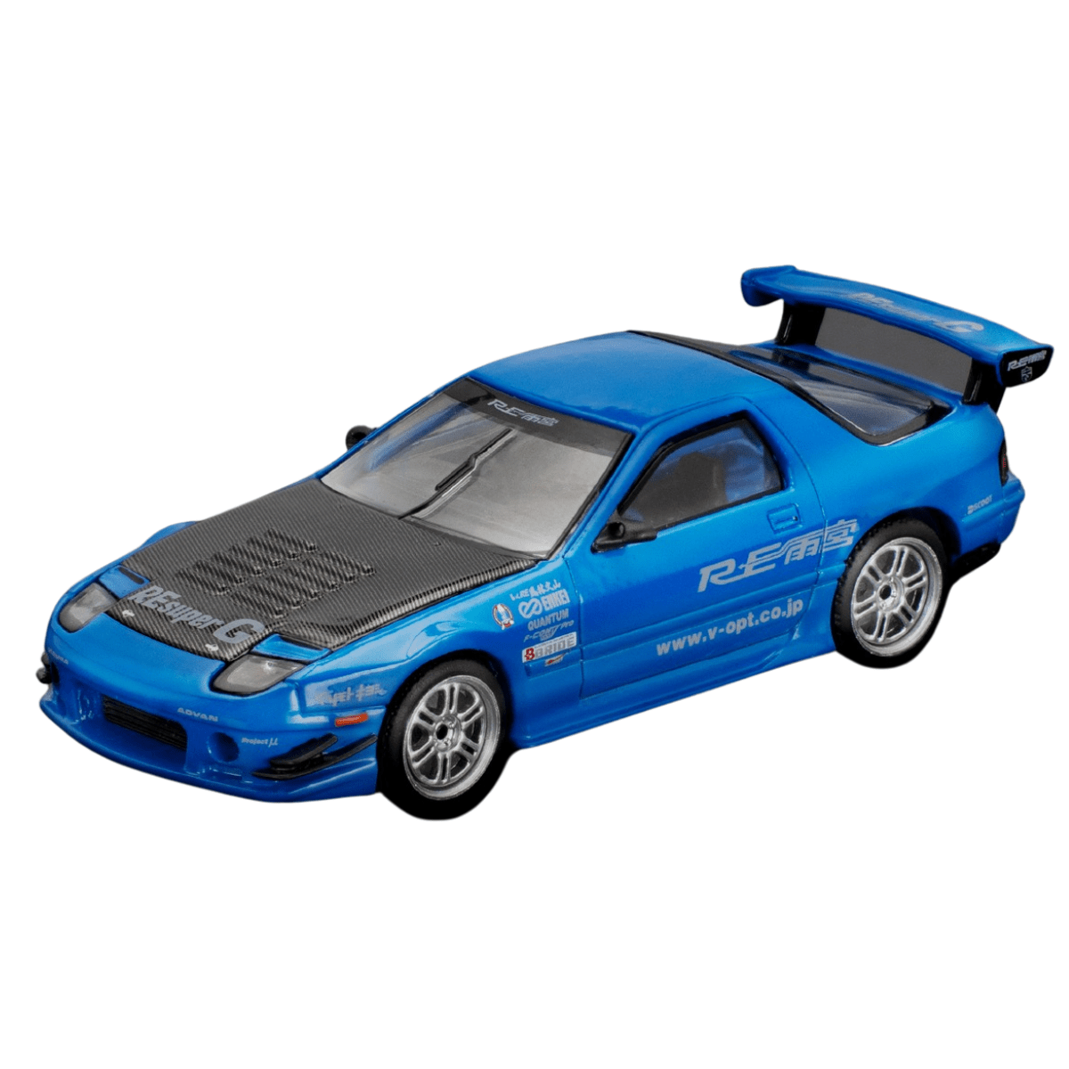 Pop Race PR640290 Mazda RX7 (FC3S) Re-Amemiya Blue - 1:64 Scale ...