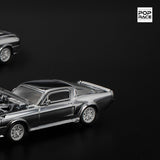 Pop Race Shelby Mustang GT500 Chrome - 1:64 Scale - Phillips Hobbies