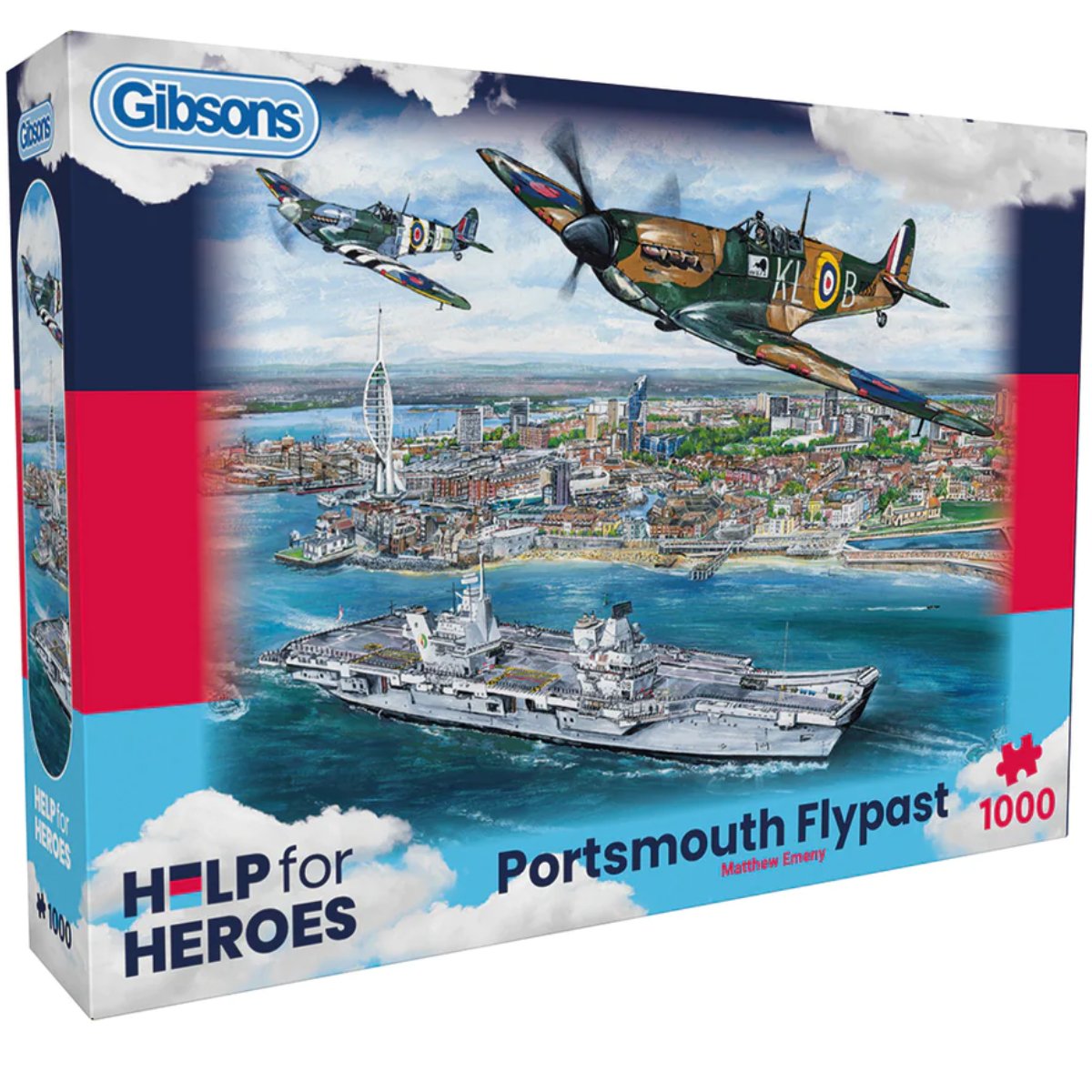 Portsmouth Flypast - Gibsons 1000 Piece Jigsaw Puzzle - Phillips Hobbies